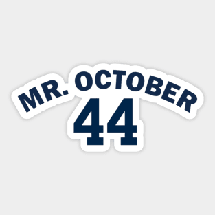 Mr. October 44 Design Sticker